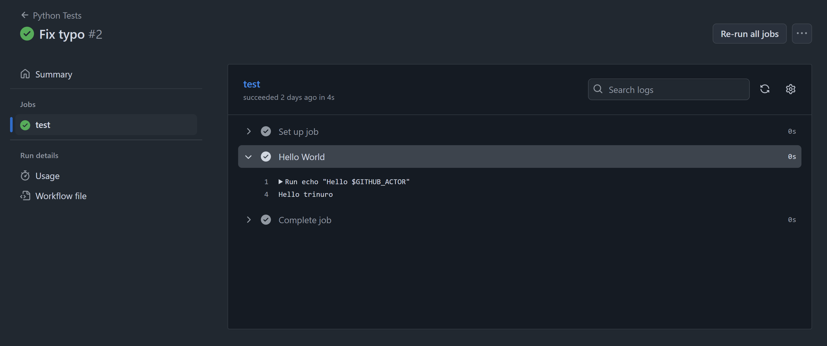Initial Workflow Debug